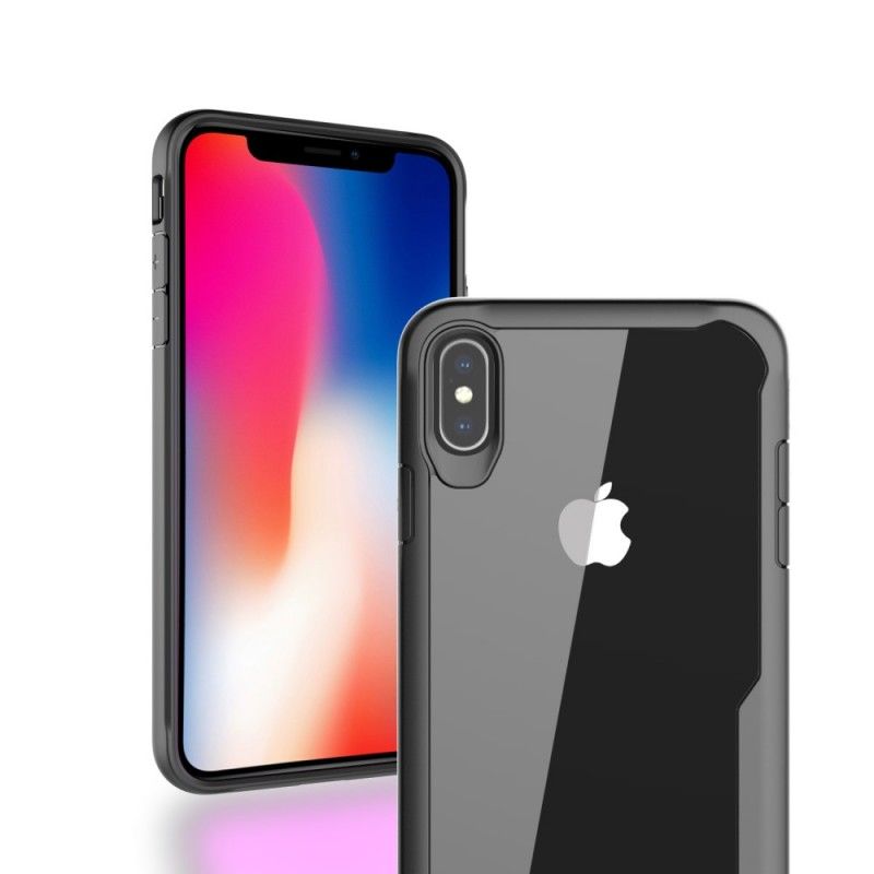 Coque iPhone Xs Max Hybride Rebord Biseauté