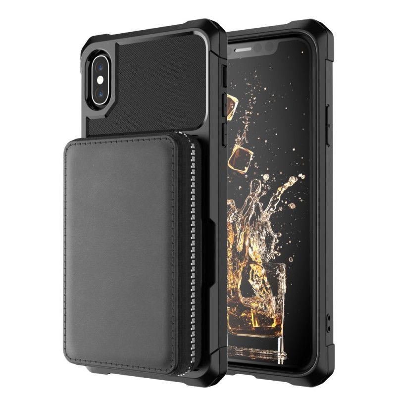 Coque iPhone Xs Max Multi-fonctionnelle Portefeuille