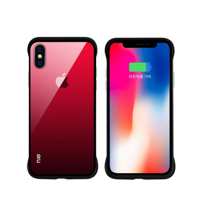 Coque iPhone Xs Max Nxe Verre Trempé Colors