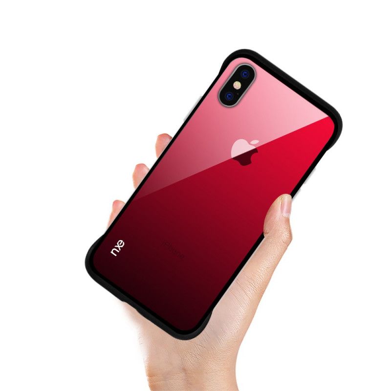 Coque iPhone Xs Max Nxe Verre Trempé Colors