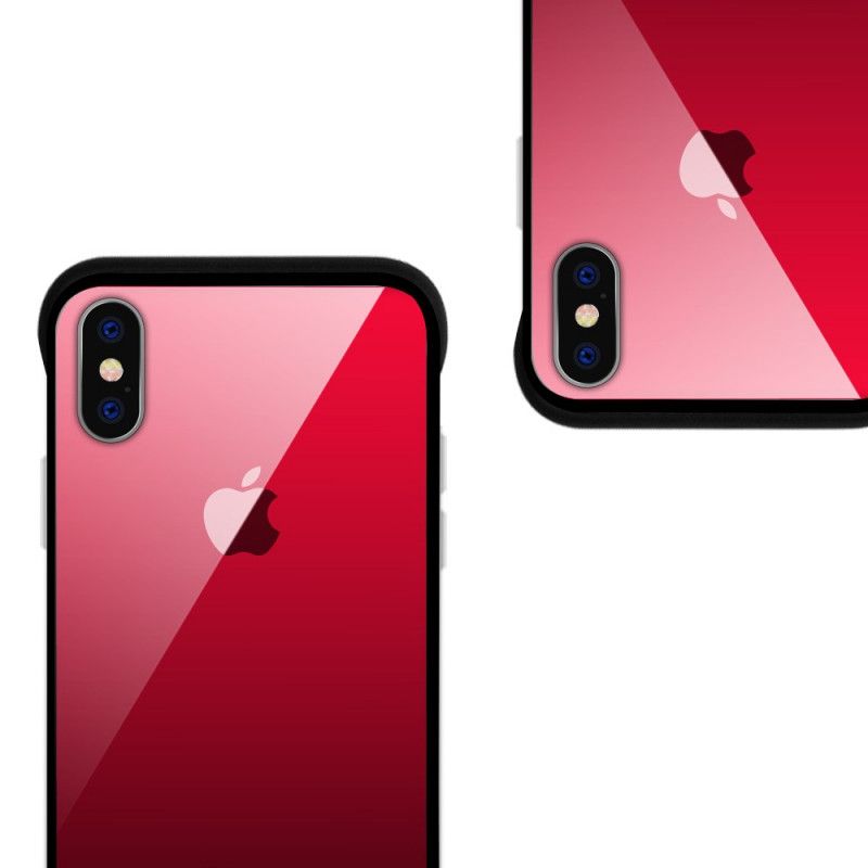 Coque iPhone Xs Max Nxe Verre Trempé Colors