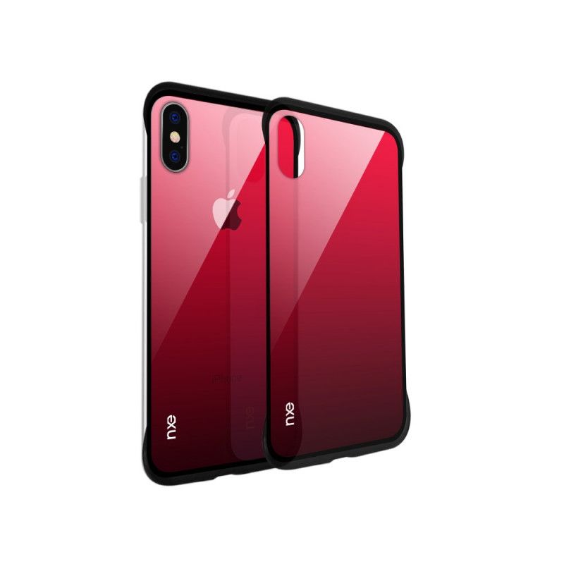 Coque iPhone Xs Max Nxe Verre Trempé Colors