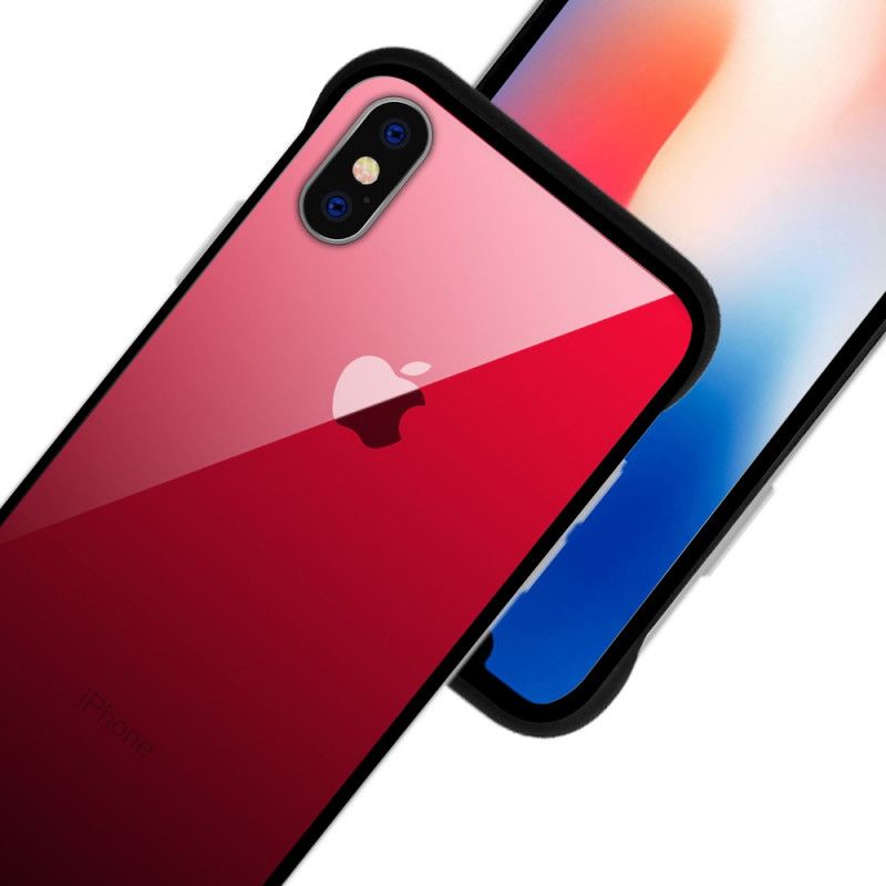 Coque iPhone Xs Max Nxe Verre Trempé Colors