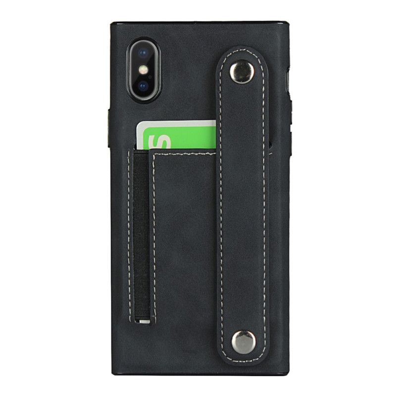 Coque iPhone Xs Max Porte-carte Et Sangle