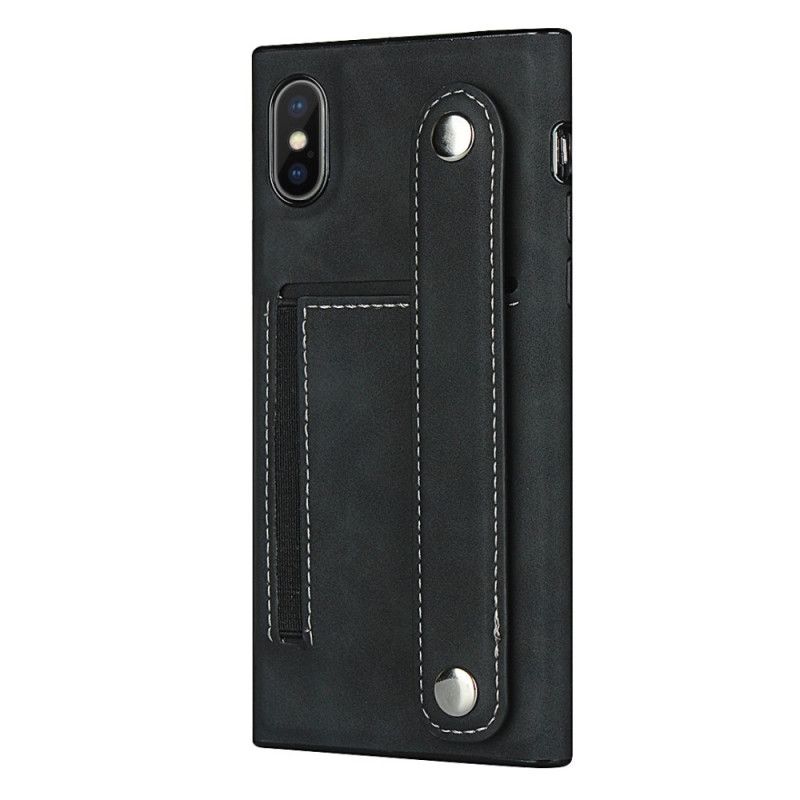 Coque iPhone Xs Max Porte-carte Et Sangle