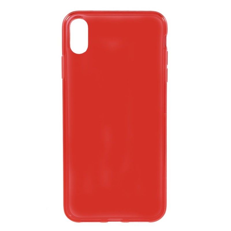 Coque iPhone Xs Max Silicone Transparente Colorée