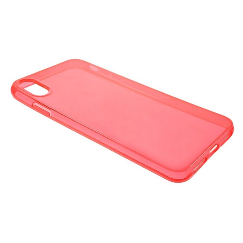 Coque iPhone Xs Max Silicone Transparente Colorée