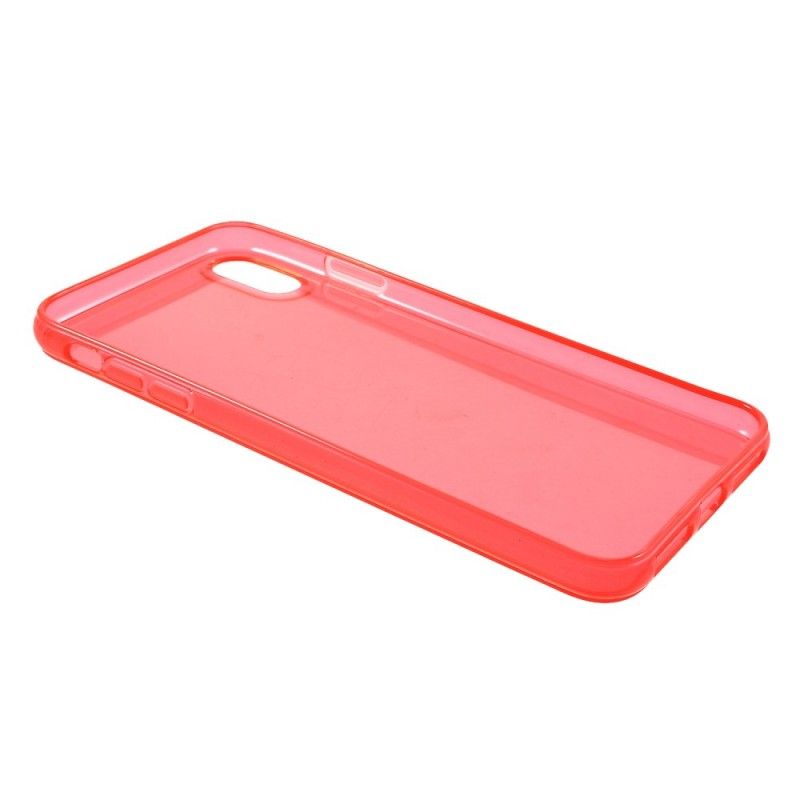 Coque iPhone Xs Max Silicone Transparente Colorée