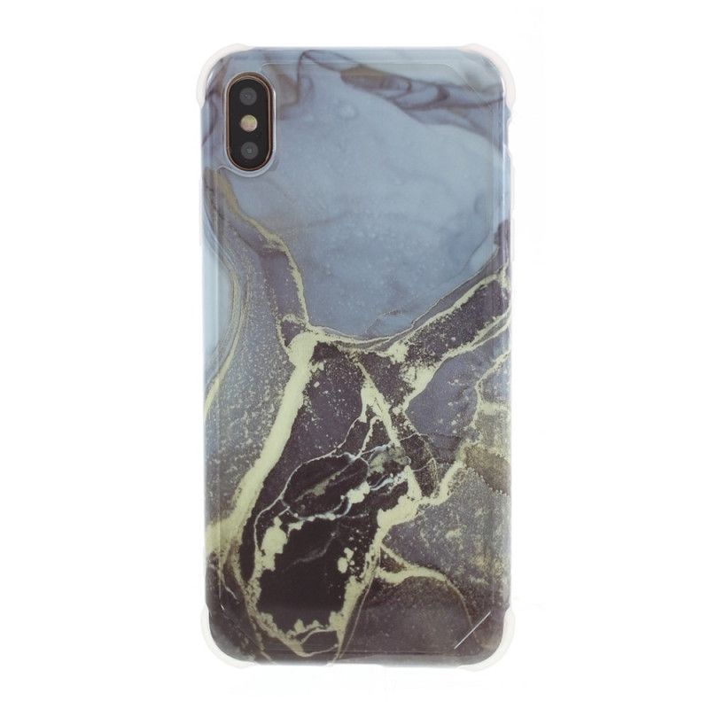 Coque iPhone Xs Max Style Marbre Coins Renforcés