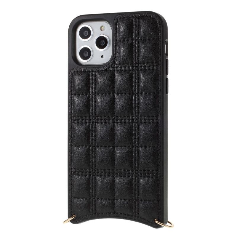 Coque iPhone Xs Max Style Matelassé À Chaîne Mutural