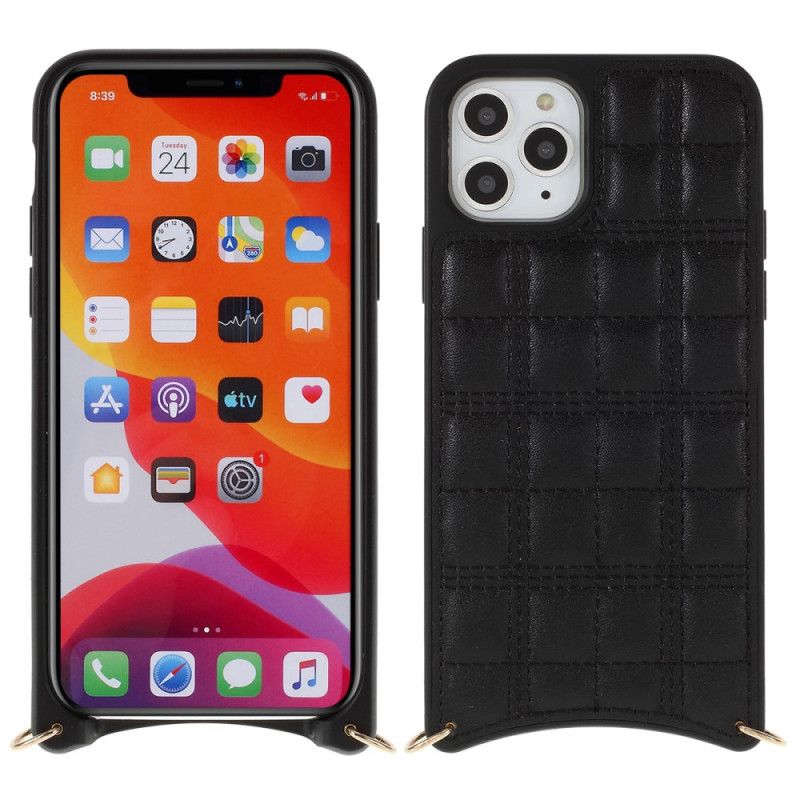 Coque iPhone Xs Max Style Matelassé À Chaîne Mutural