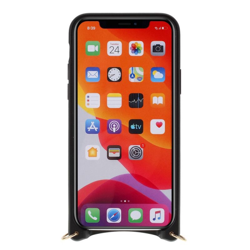 Coque iPhone Xs Max Style Matelassé À Chaîne Mutural