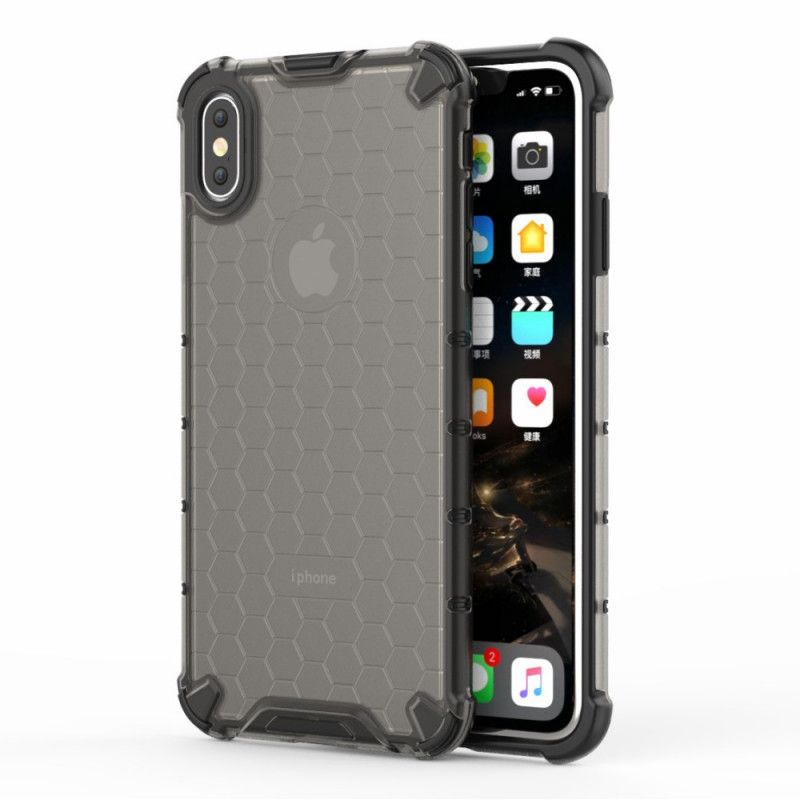 Coque iPhone Xs Max Style Nid D'abeille