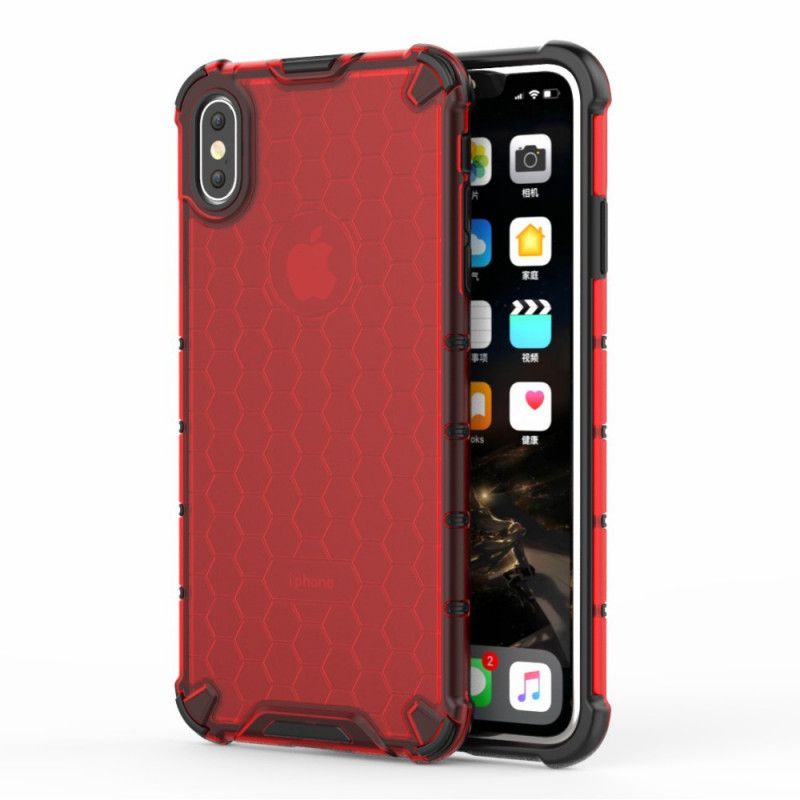 Coque iPhone Xs Max Style Nid D'abeille
