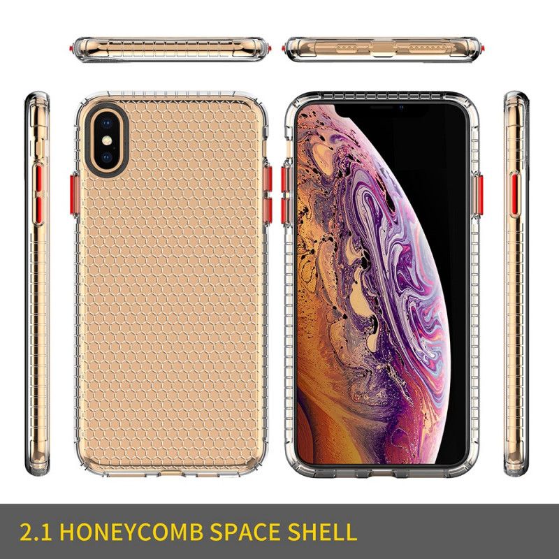 Coque iPhone Xs Max Style Nid D'abeille Design