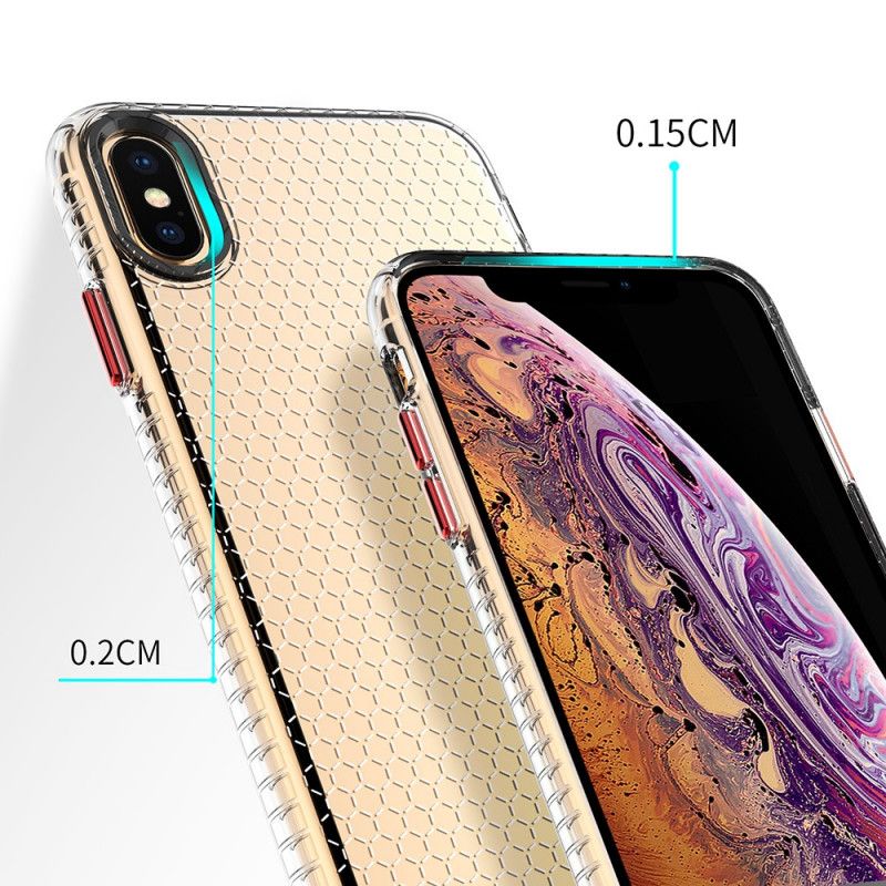 Coque iPhone Xs Max Style Nid D'abeille Design