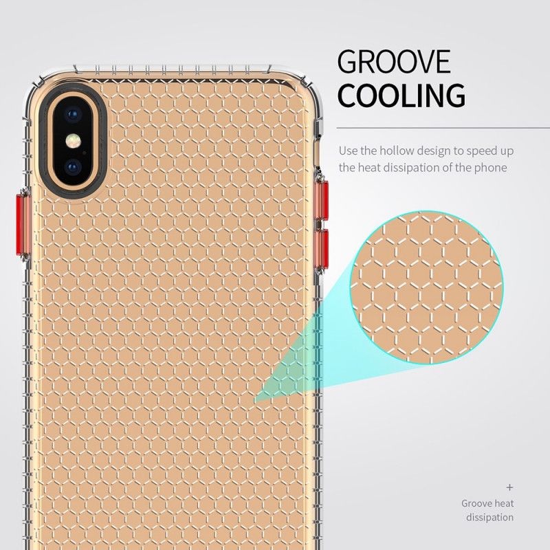 Coque iPhone Xs Max Style Nid D'abeille Design