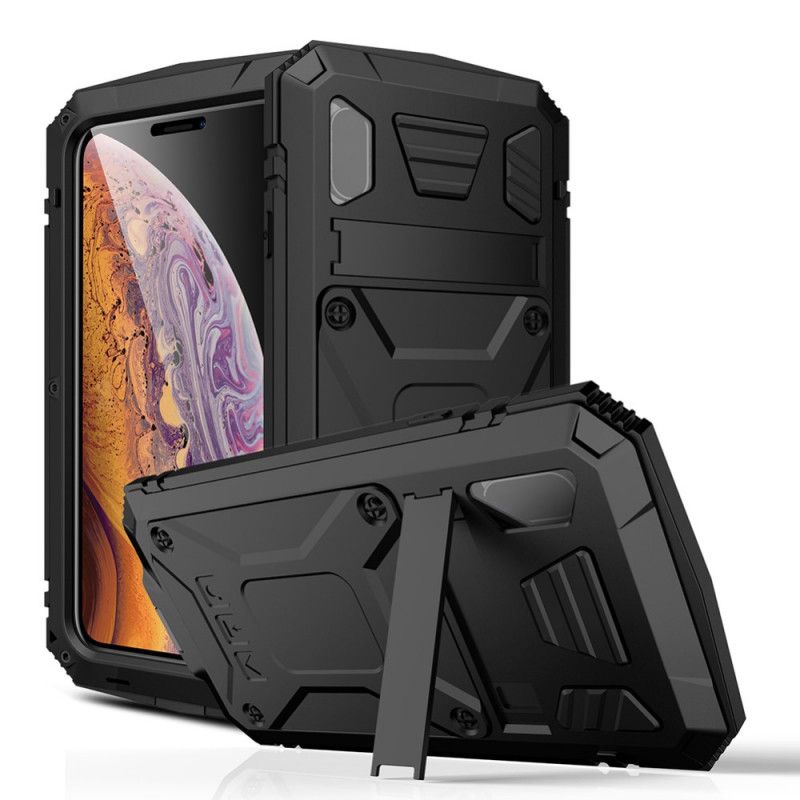 Coque iPhone Xs Max Tank Series Verre Trempé Et Métal