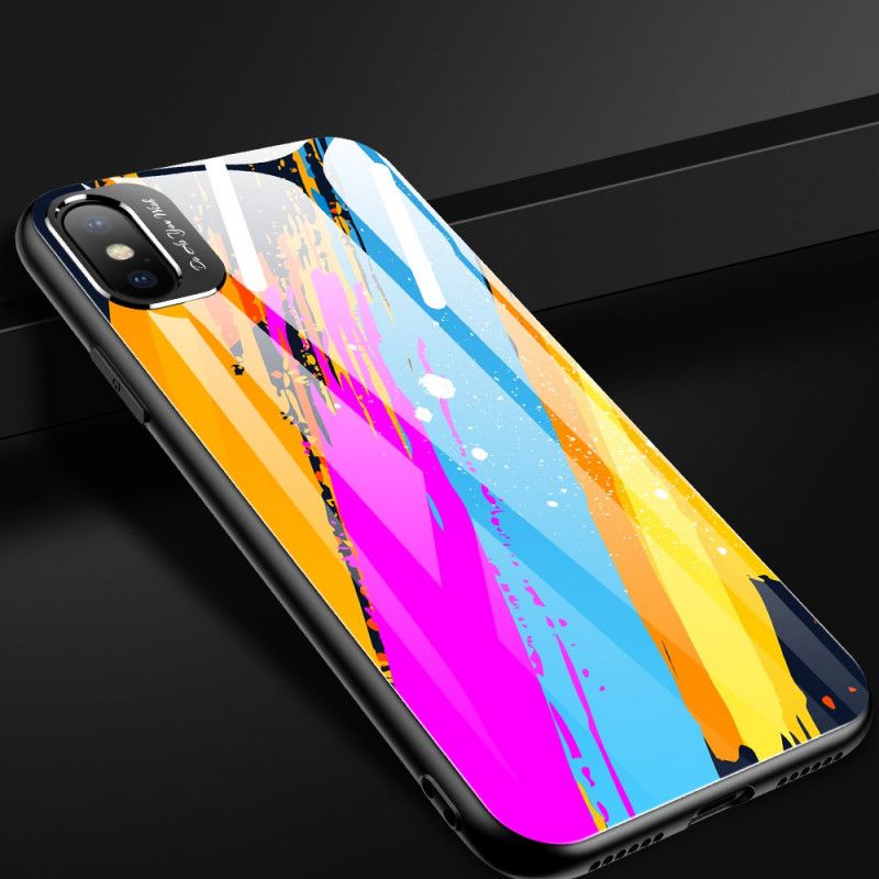 Coque iPhone Xs Max Verre Trempé Artistique