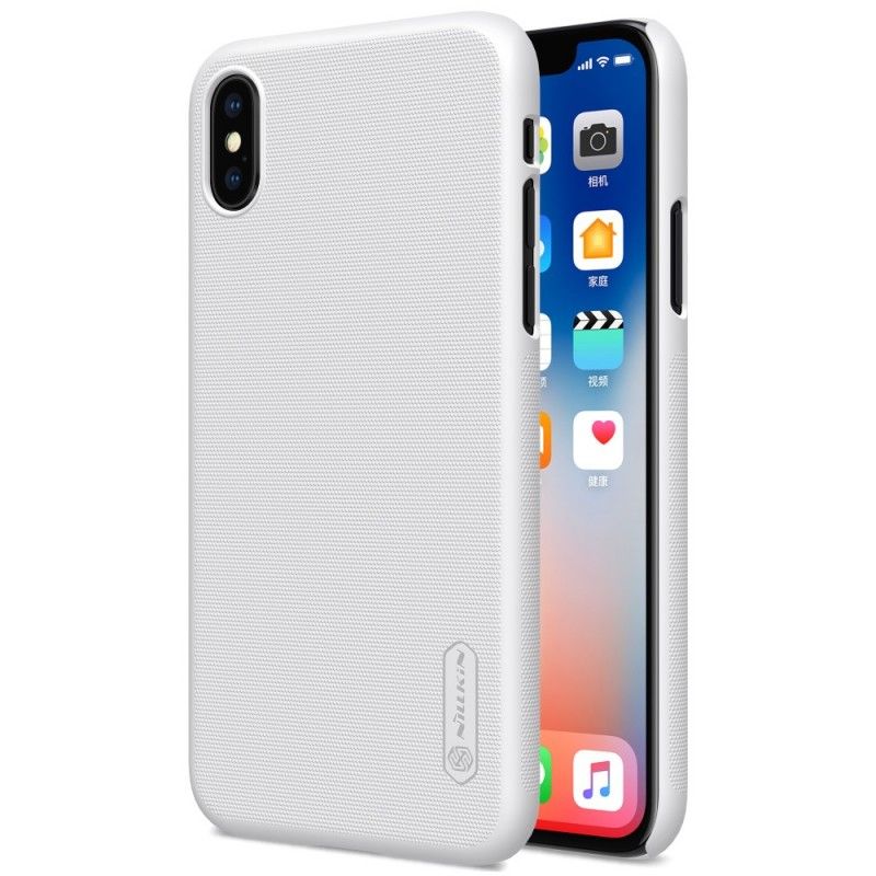 Coque iPhone Xs Rigide Givré Nillkin