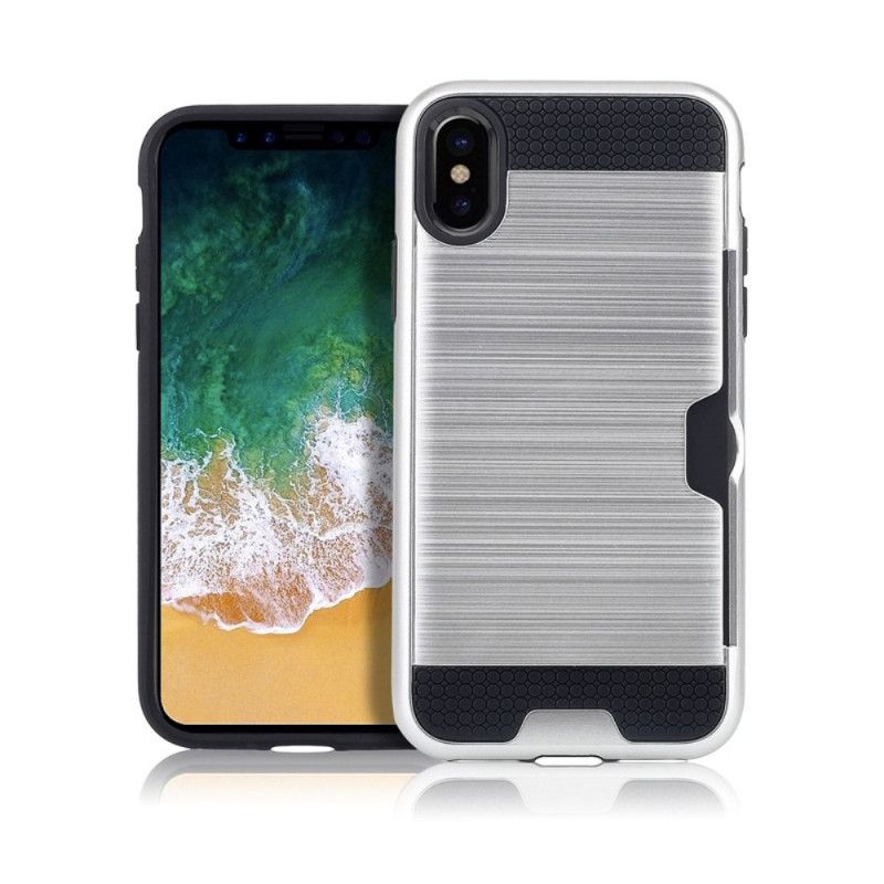 Coque iPhone Xs Rigide Porte-carte