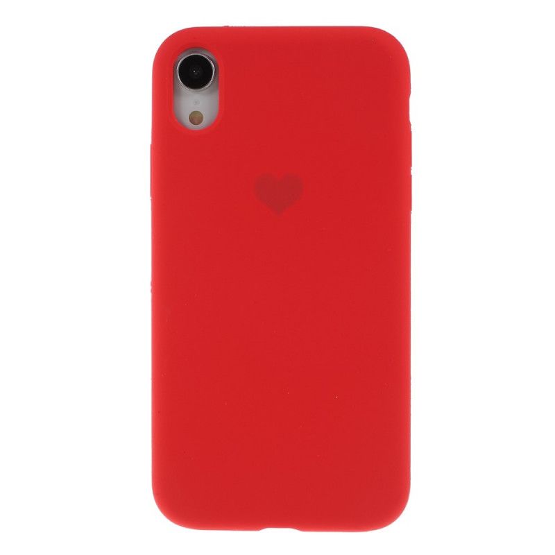 Coque iPhone Xs Silicone Coeur