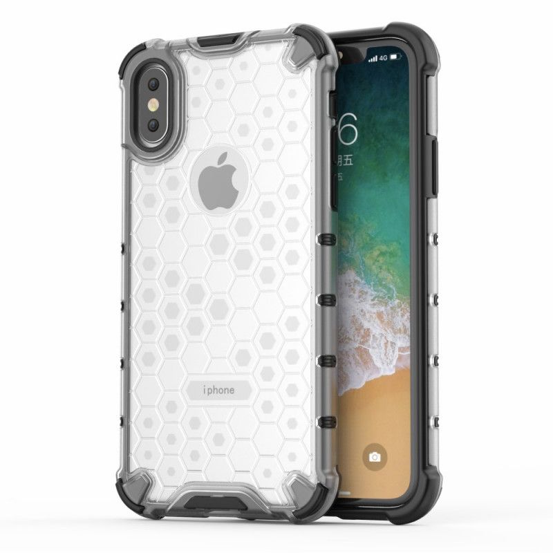 Coque iPhone Xs Style Nid D'abeille