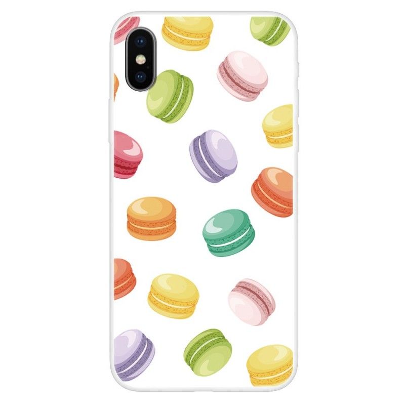 Coque iPhone Xs Sweet Macarons