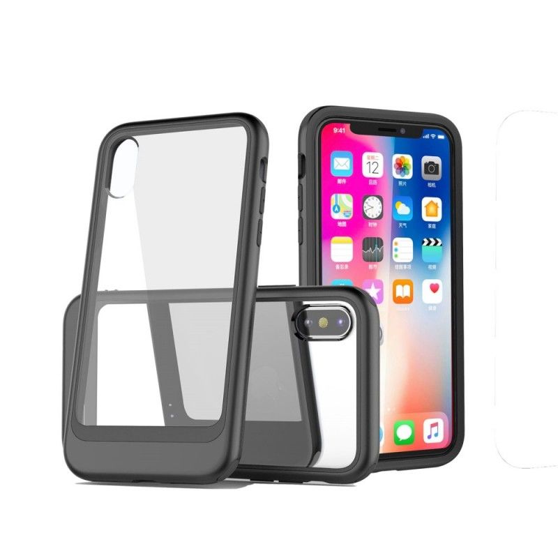 Coque iPhone Xs Transparente Détachable