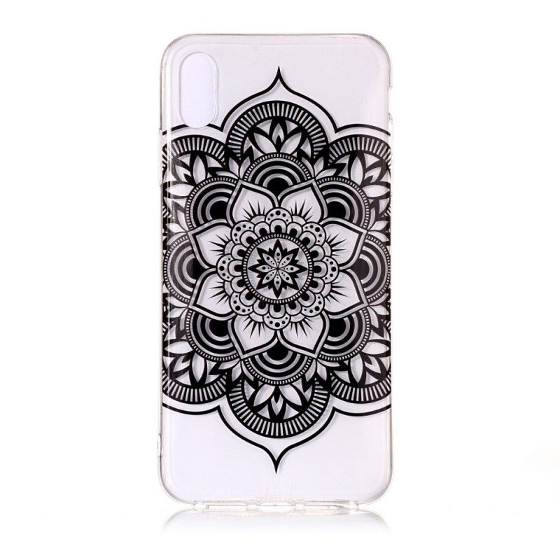 Coque iPhone Xs Transparente Mandala Classique