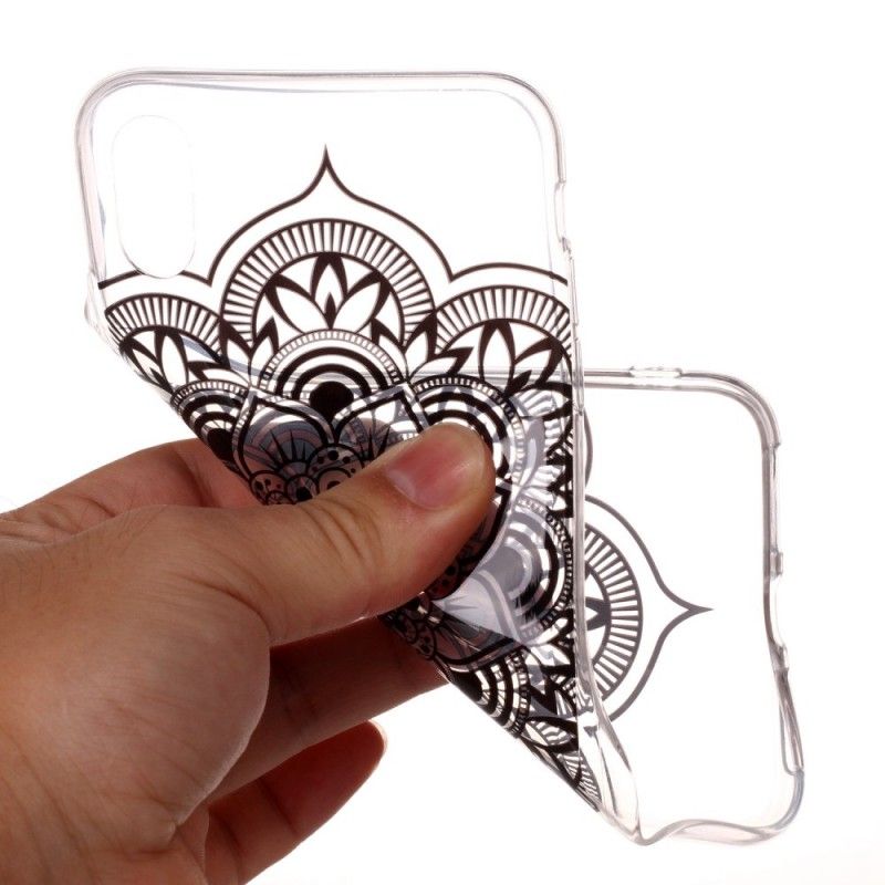 Coque iPhone Xs Transparente Mandala Classique