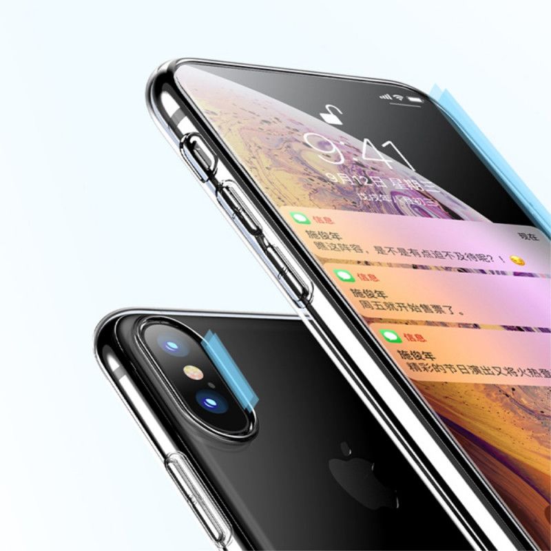 Coque iPhone Xs X-level Transparente