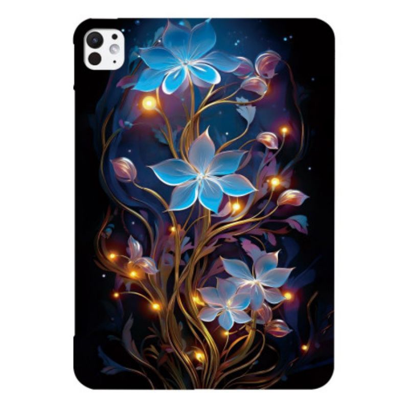 Coque Pad Pro 13 (2025) / 13 (2024) Fleurs Illuminées