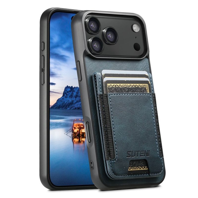 Coque Phone 17 Pro Style Cuir Ciré Porte-Cartes