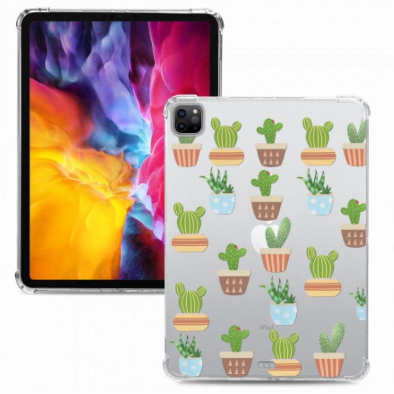 Coque Pour iPad Pro 11" (2021) (2020) (2018) Flexible Cactus