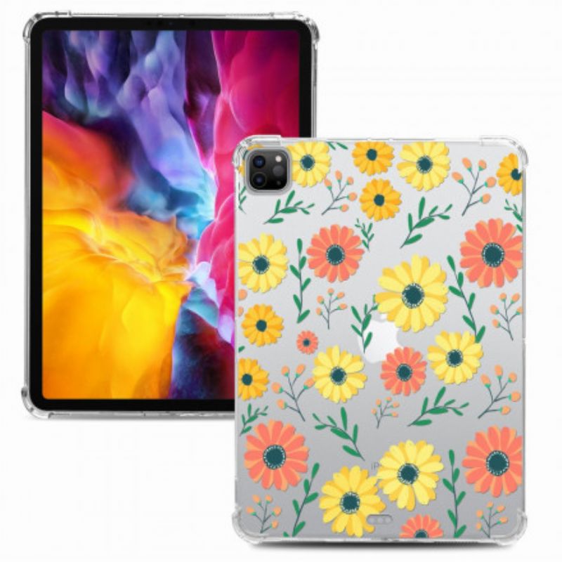 Coque Pour iPad Pro 12.9" (2021) (2020) (2018) Flexible Fleurs