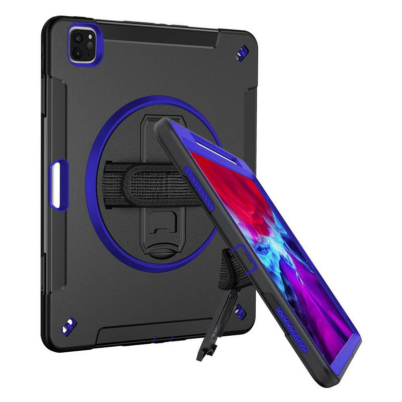 Coque Pour iPad Pro 12.9" (2021) (2020) (2018) Hybride Avec Bandoulière