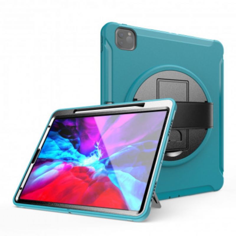 Coque Pour iPad Pro 12.9" (2021) (2020) (2018) Sangle Support Et Porte-stylet