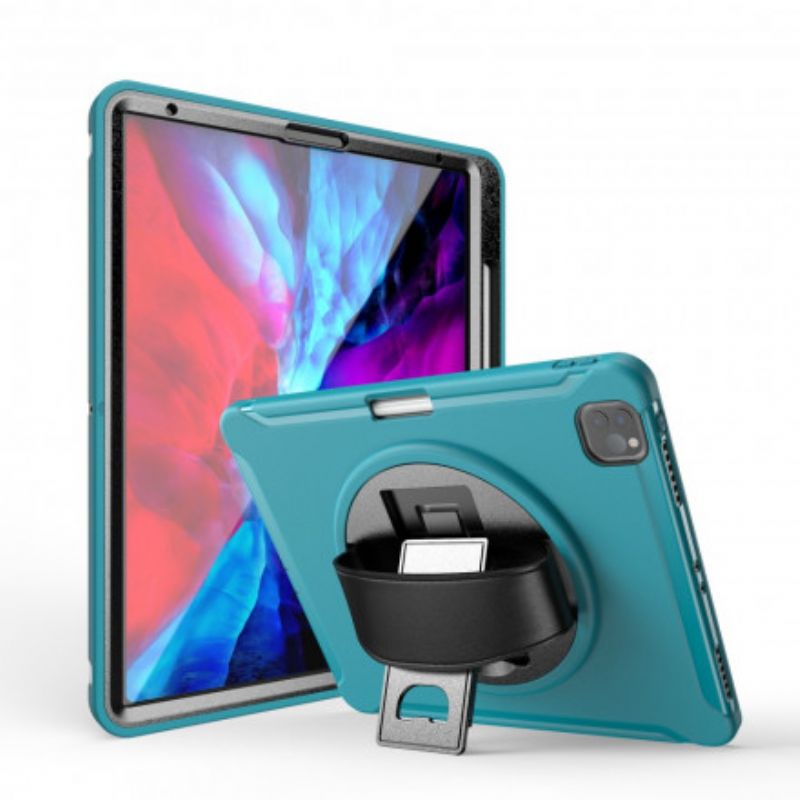 Coque Pour iPad Pro 12.9" (2021) (2020) (2018) Sangle Support Et Porte-stylet