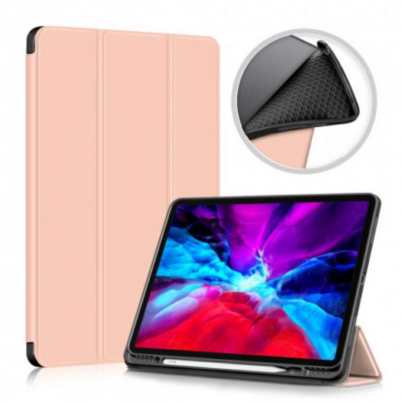 Coque Pour iPad Pro 12.9" (2021) (2020) Trois Volets Porte-stylet