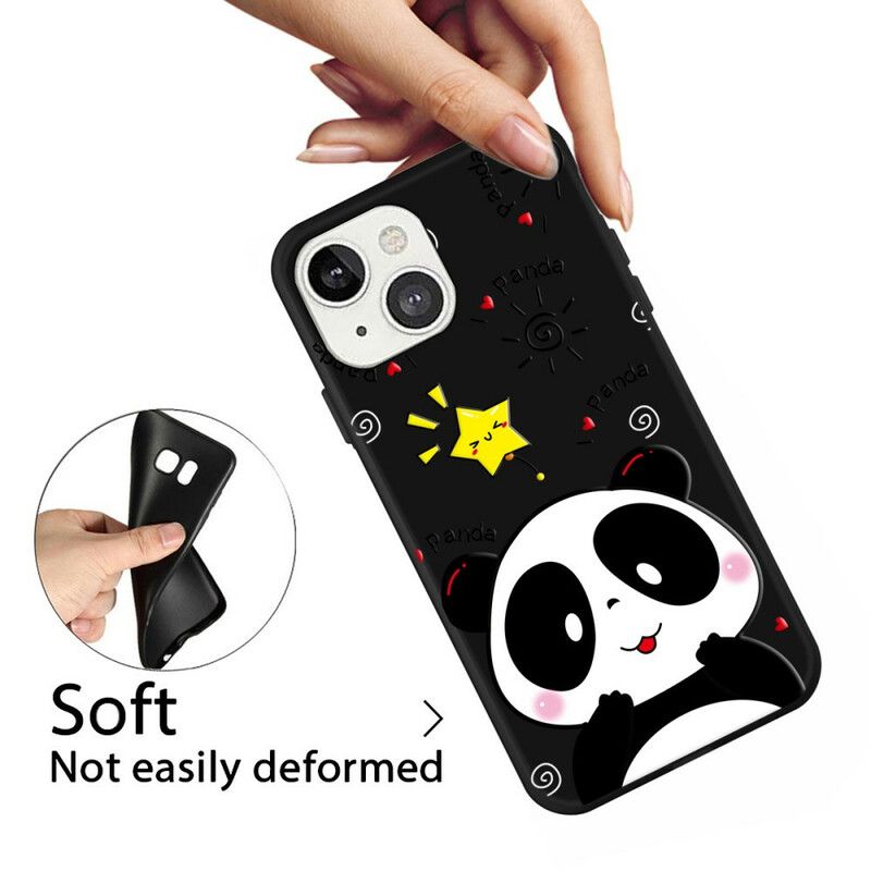 Coque Pour iPhone 13 Étoile Panda