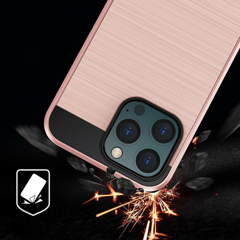 Coque Pour iPhone 13 Fibre Carbone Brossée