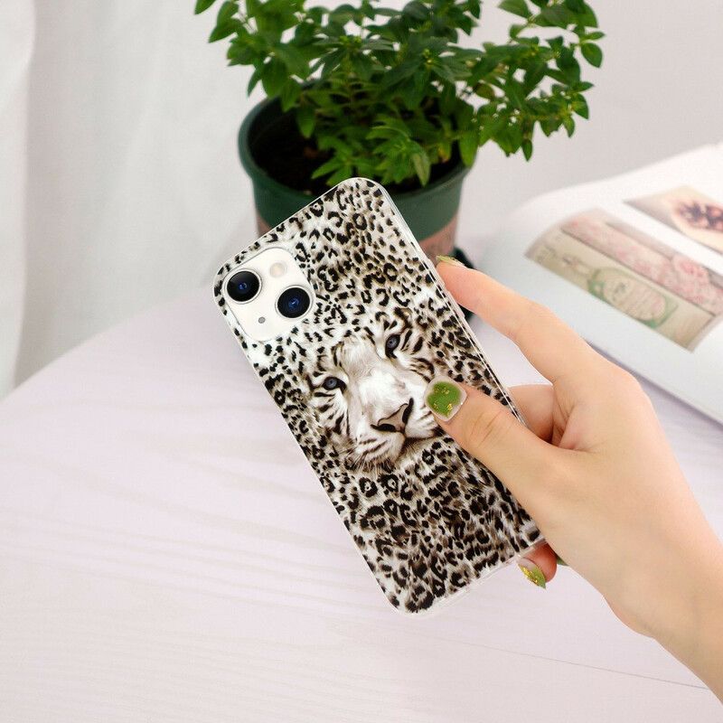 Coque Pour iPhone 13 Leopard Fluorescente