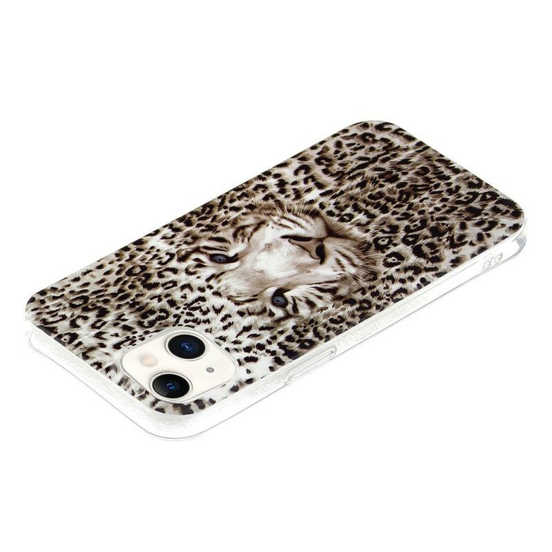 Coque Pour iPhone 13 Leopard Fluorescente