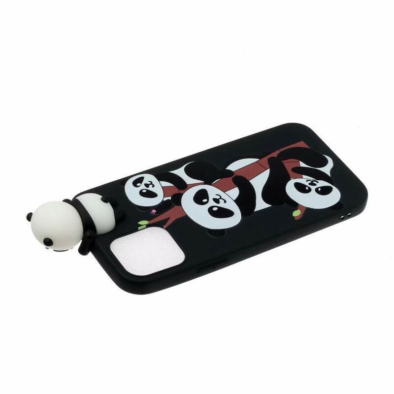 Coque Pour iPhone 13 Mini 3d Pandas Sur Le Bambou