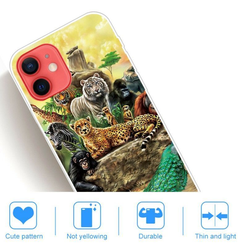 Coque Pour iPhone 13 Mini Animaux Safari