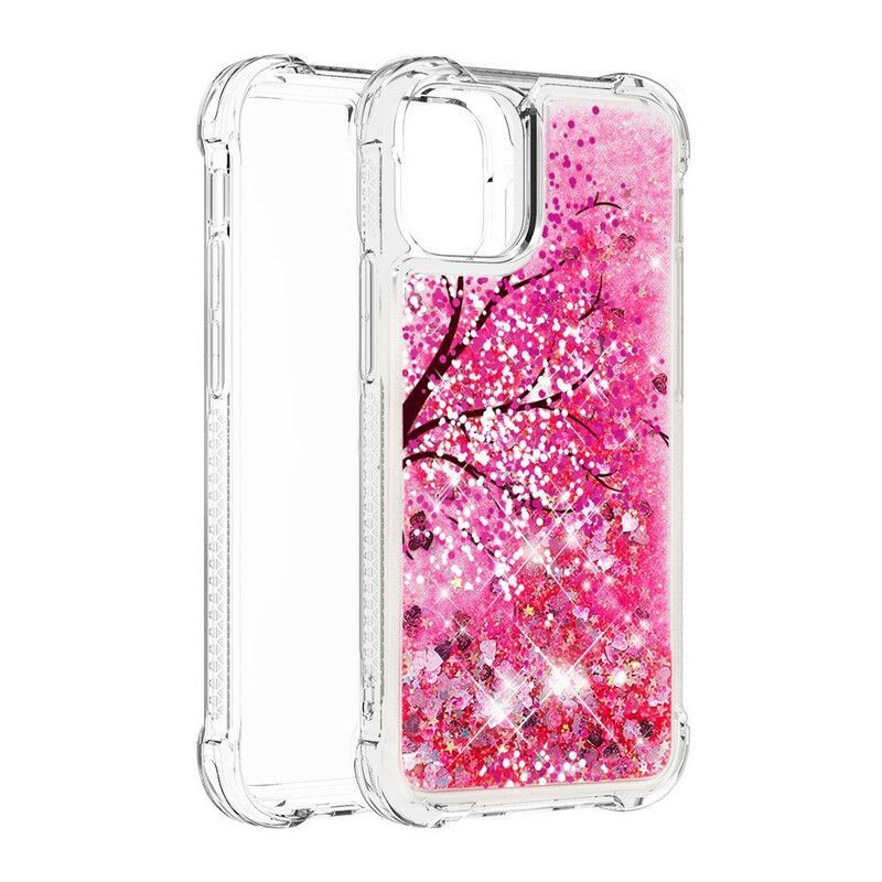 Coque Pour iPhone 13 Mini Arbre Paillettes