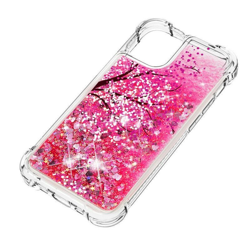 Coque Pour iPhone 13 Mini Arbre Paillettes