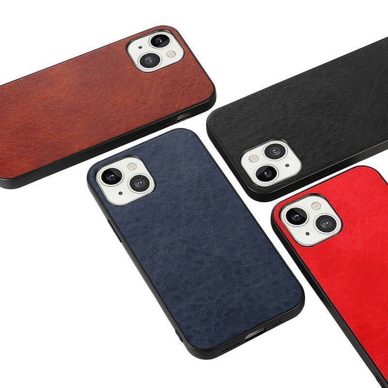 Coque Pour iPhone 13 Mini Effet Cuir Élégance