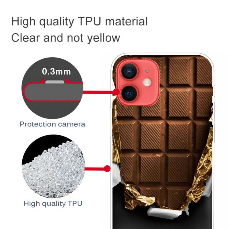 Coque Pour iPhone 13 Mini Flexible Chocolat